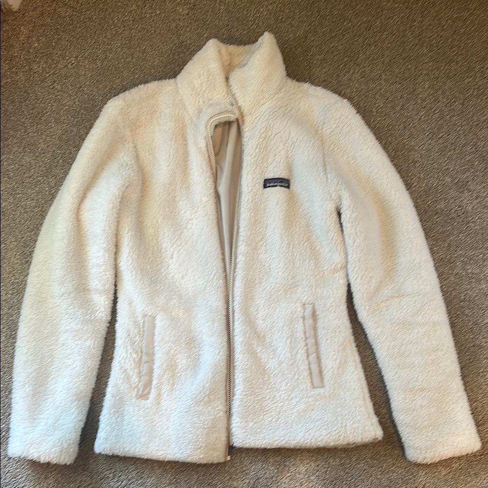 Patagonia Women's Off-White Teddy Jacket